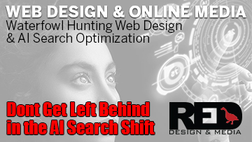 Red Goose Design and Media Waterfowl Hunting Web Design and AI Search Optimization